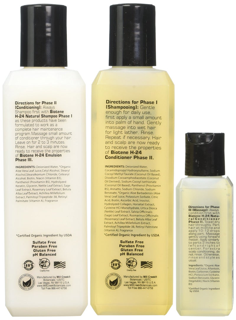 Mill Creek H-24 Shampoo/Conditioner/Emulsion Tripack - Image 2